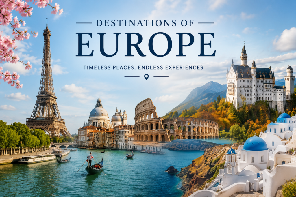 Destinations Of Europe
